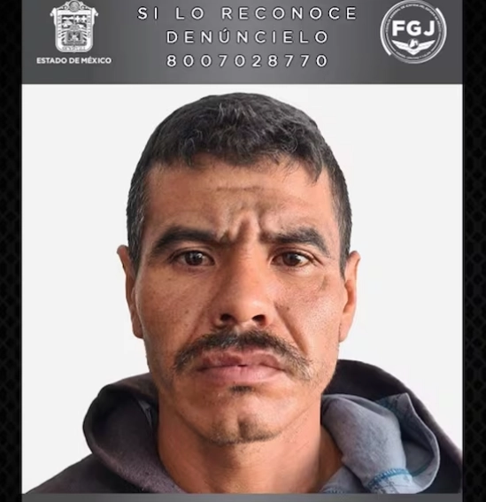Eduardo Munguía Arvizu fue sentenciado a 84 años de prisión al ser encontrado responsable de los delitos de homicidio calificado en agravio de dos estudiantes de secundaria. Foto FGJ Edomex