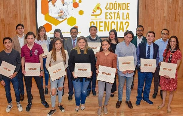 Ganadores del Premio de Ciencias UDLAP: ¿Dónde está la ciencia?. Foto Cortesía UDLAP