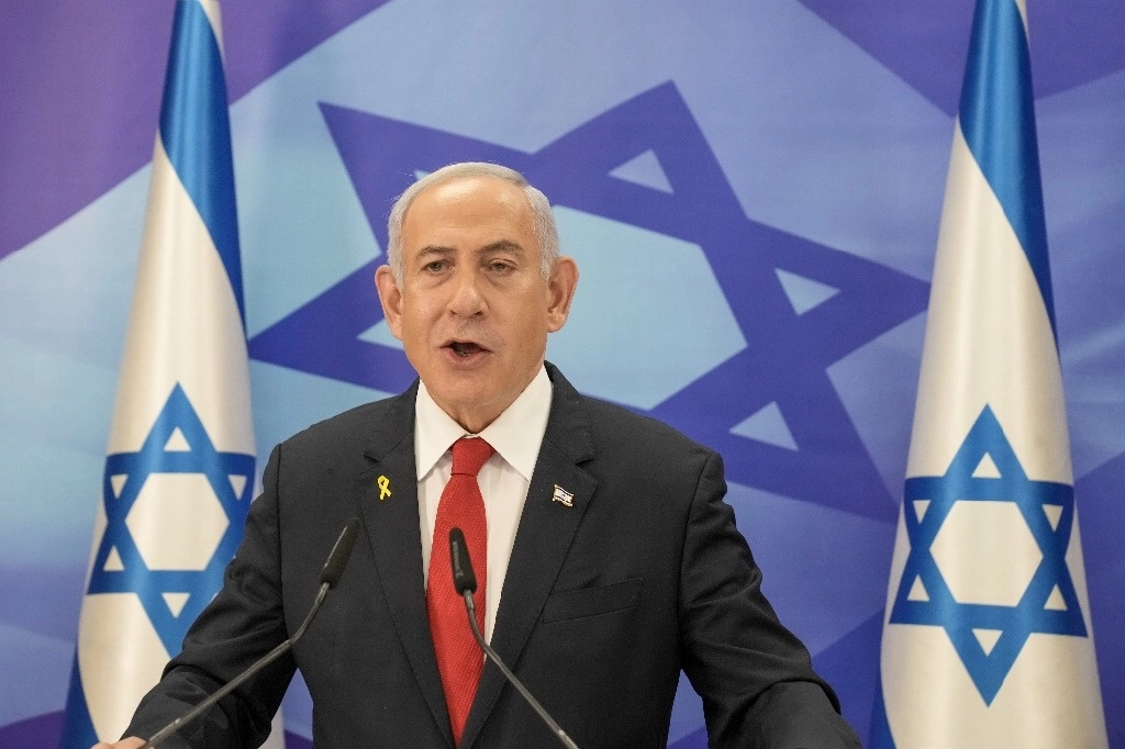 Benjamin Netanyahu, primer ministro de Israel el 9 de diciembre de 2024. Foto Ap