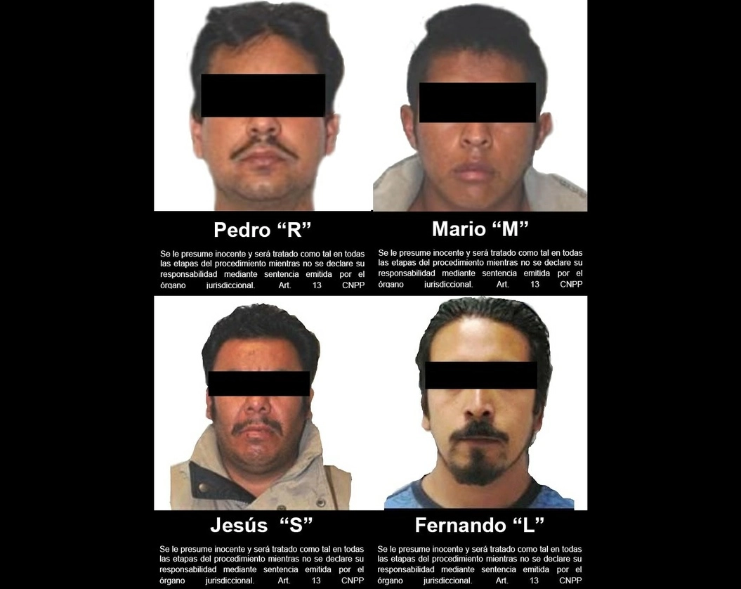 Los integrantes de una célula delictiva fueron hallados culpables de diversos delitos, entre ellos delincuencia organizada y secuestro. Foto Tomada del Twitter @FGRMexico
