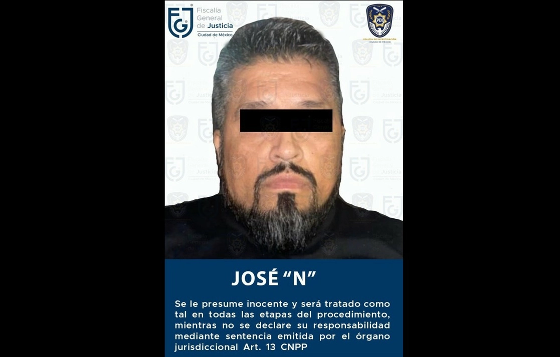 Un juez de control impuso prisión preventiva oficiosa a José Gabriel N, alias ‘El Perro’, uno de los presuntos líderes de La Unión de Tepito. Foto FGJ