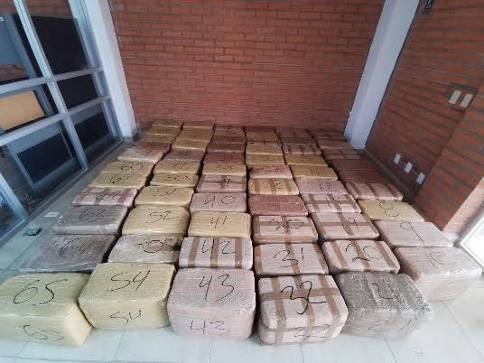 La persona detenida por traficar más de dos toneladas de mariguana fue vinculado a proceso. Foto FGR