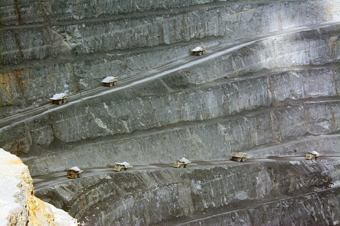 Aspectos de la mina a cielo abierto de Peñasquito. Foto Alfredo Valadez/ archivo