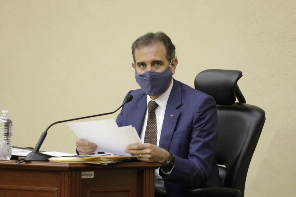 El presidente del Instituto Nacional Electoral, Lorenzo Córdova, destacó que hubo registros extraños. Foto Cuartoscuro