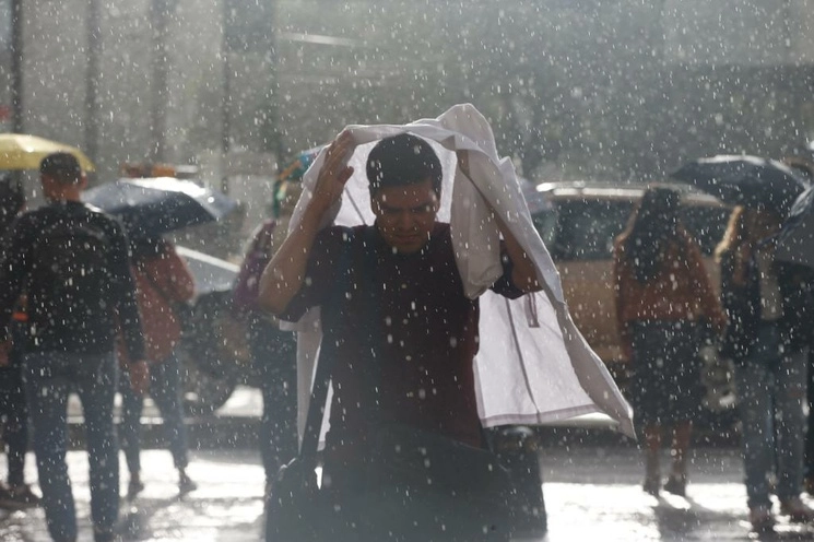Lluvia en la Ciudad de México, el 2 de agosto de 2023. Foto José Antonio López / Archivo 