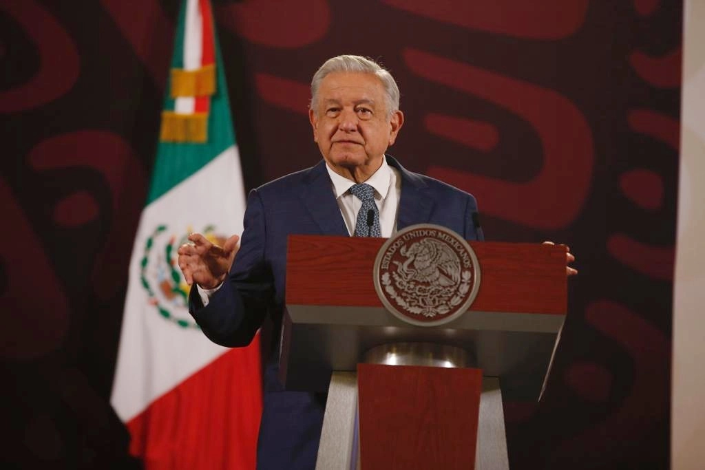 El presidente de México Andrés Manuel López Obrador, durante una de sus conferencias matutinas en Palacio Nacional. Foto José Antonio López / archivo 
