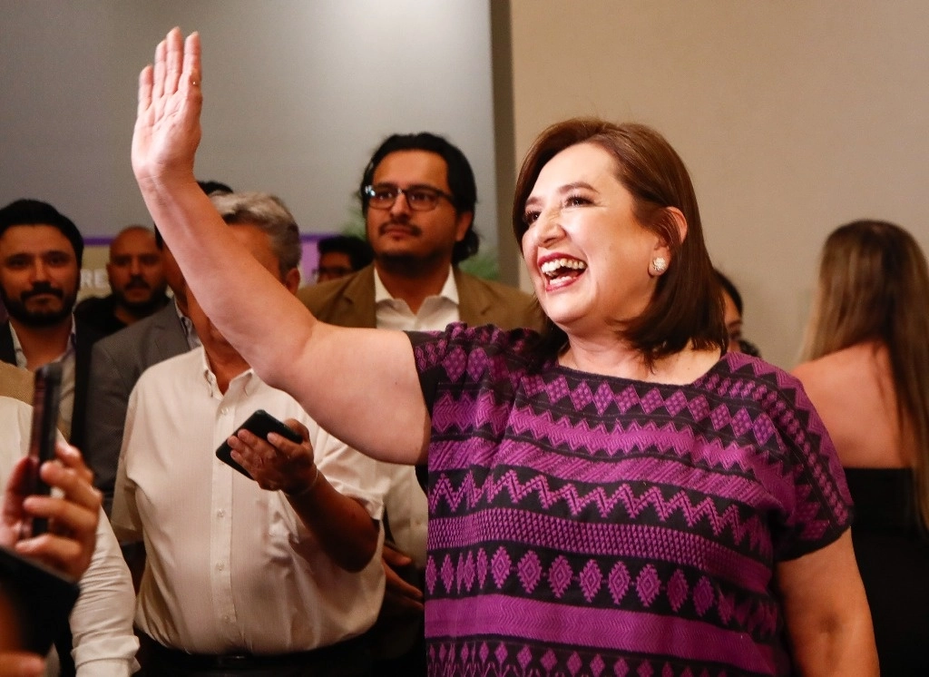 Xóchitl Gálvez, candidata presidencial de la coalición Fuerza y Corazón por México. Foto Víctor Camacho