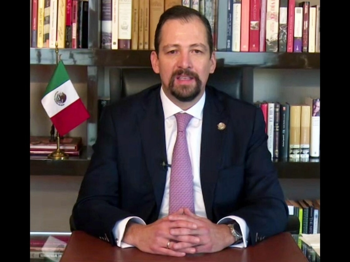El magistrado presidente del Tribunal Electoral, José Luis Vargas Valdez. Imagen tomada del Twitter de @TEPJF_informa / Archivo 