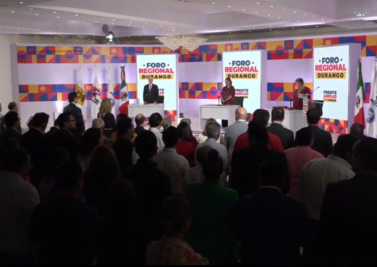 Foro Durango: Vivir en México y ejercer derechos. Imagen tomada de la transmisión en vivo