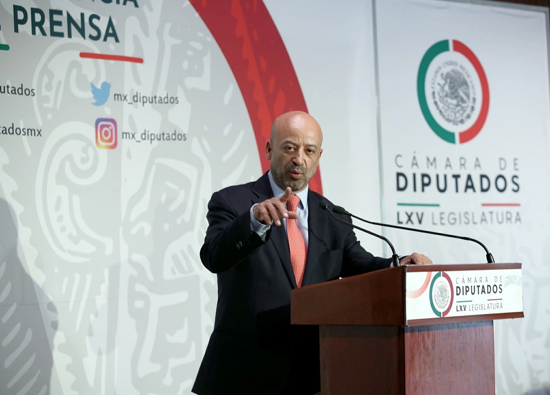 El fiscal de Campeche, Renato Sales, tras conferencia de prensa en San Lázaro, Ciudad de México, el pasado 16 de agosto. Foto María Luisa Severiano