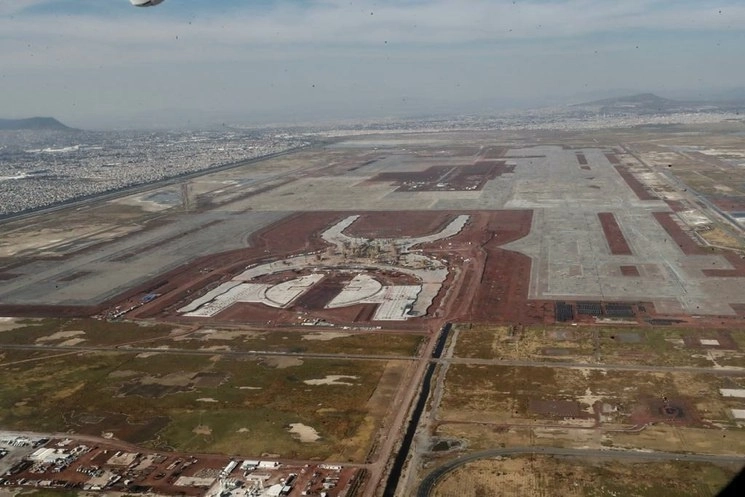 Panorámica de los terrenos donde se construiría el Aeropuerto de Texcoco. Foto Carlos Ramos Mamahua/ Archivo