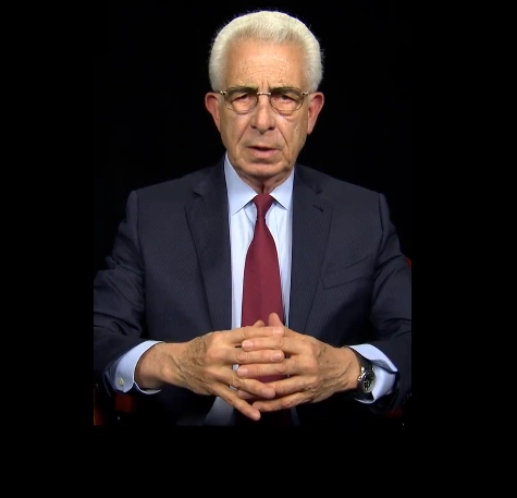 El expresidente Ernesto Zedillo durante su mensaje en el video grabado por la International Bar Association