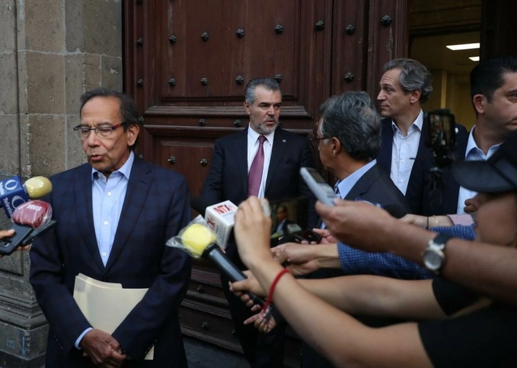 Líderes empresariales se reunieron con el presidente el pasado jueves para tomar medidas ante crisis económica por Covid-19. Foto Yazmín Ortega