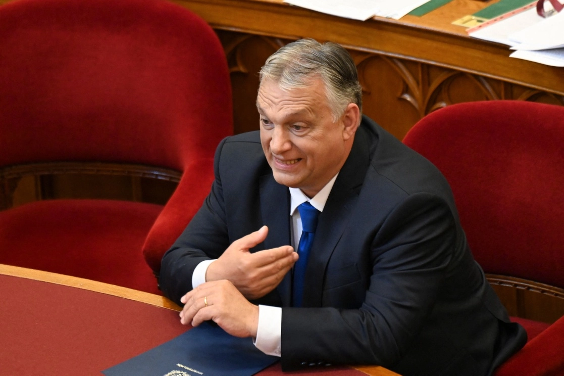 El primer ministro Viktor Orban declaró que la guerra en Ucrania plantea “una amenaza constante a Hungría”, el 24 de mayo de 2022. Foto Afp 