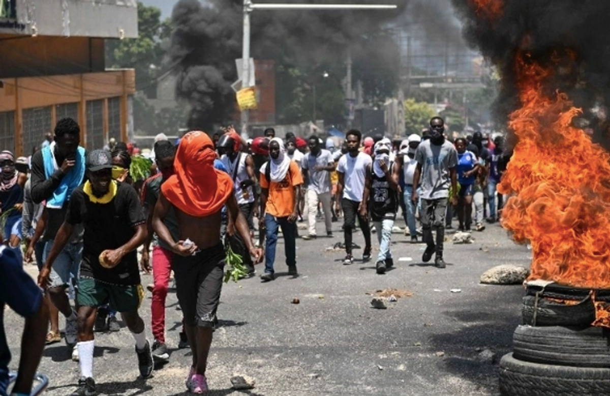 Protesta por la inseguridad en Haití. 