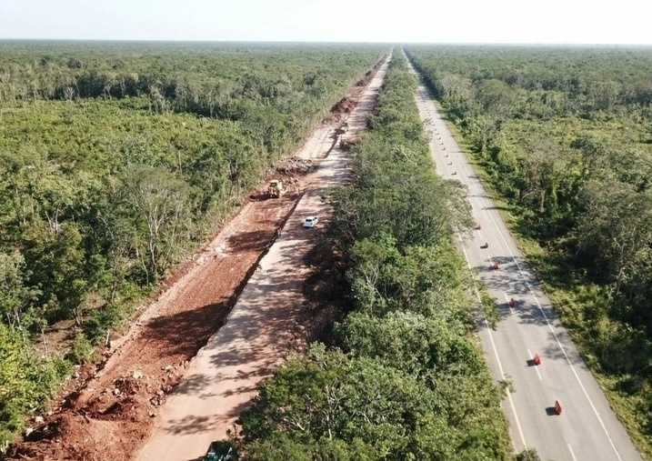 Obras del Tren Maya en imagen de archivo. Foto Cuartoscuro / archivo
