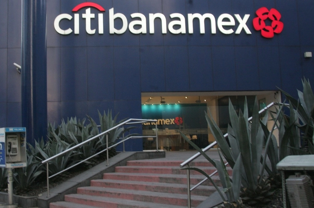 Sucursal de Citibanamex en la capital del país, en enero de 2024. Foto Roberto García Rivas