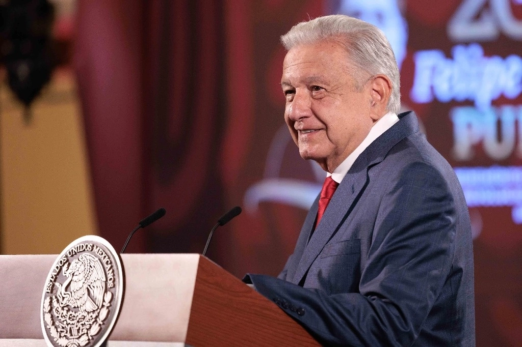 El presidente López Obrador durante su conferencia matutina desde Palacio Nacional, el 8 de julio de 2024. Foto cortesía Presidencia

