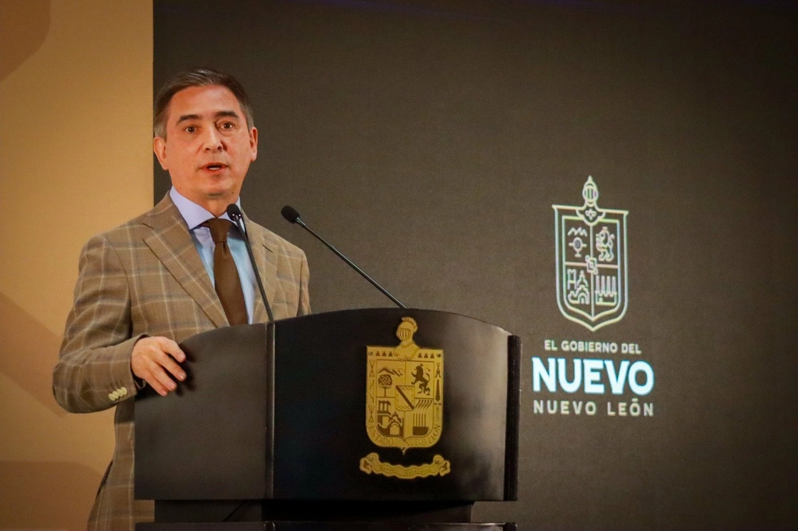 Aldo Fasci Zuazua deja la titularidad de la Secretaría de Seguridad Pública de Nuevo León para atender problemas de salud. Foto tomada del Twitter de @AldoFasciZ / Archivo