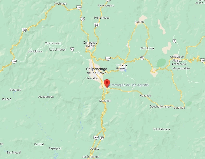 Al menos cinco personas ejecutadas, entre ellas una niña de 14 años, así como cuatro heridos, fue el saldo de un ataque armado a una granja de pollos ubicada en las inmediaciones del poblado de Petaquillas. Captura de imagen tomada de Google Maps