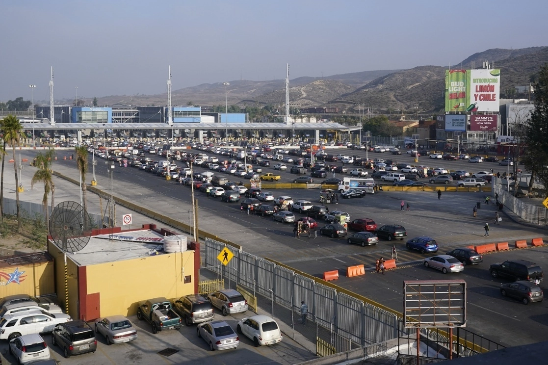 Aspecto de la garita San Ysidro en Tijuana. Foto Ap / Archivo