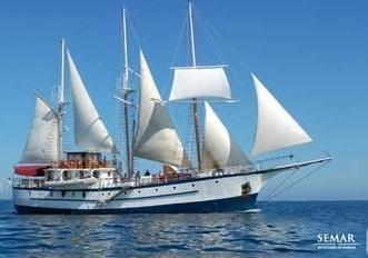 Imagen de un buque velero de la Semar. Imagen cortesía de la Secretaría / archivo 