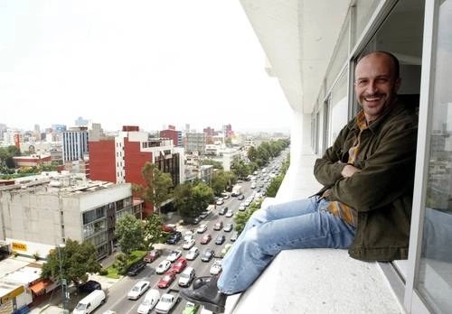 Giménez Cacho en las instalaciones de La Jornada, en 2004.Foto Alfredo Domínguez