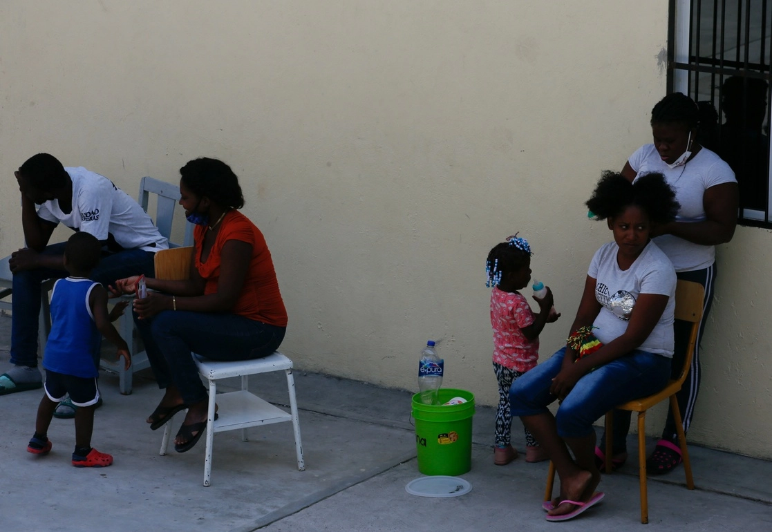 Un grupo de Haitianos que llegaron a la Ciudad de México a solicitar asilo se encuentran en la Casa de Acogida, Formación y Empoderamiento para Mujeres y Familias Migrantes y Refugiadas. Foto Alfredo Domínguez/ Archivo