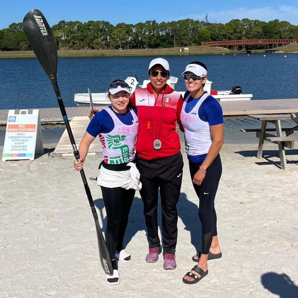 Briones y Alanís culminaron en la primera posición en la prueba de K2 500m. Dominaron la modalidad con un tiempo de 1:48:620. Para ambas atletas nacionales será su primera participación en unas olimpiadas. Imagen tomada de @COM_Mexico