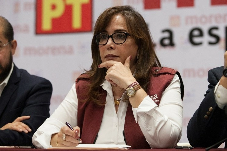 Yeidckol Polevsnky, ex dirigente nacional de Morena. Foto Cristina Rodríguez/Archivo