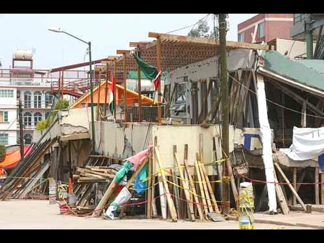 Fachada del colegio Rébsamen tras el sismo del 19 de septiembre de 2017. Foto Carlos Ramos Mamahua / Archivo