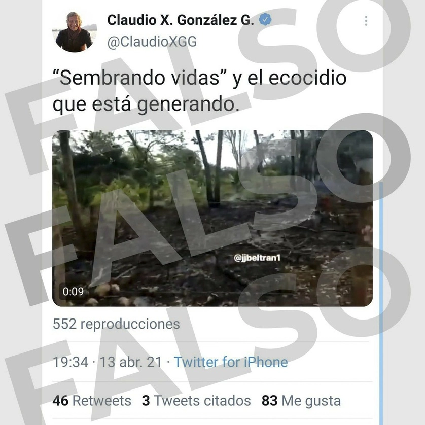 En redes sociales el titular de Bienestar posteó fotos sobre las publicaciones del empresario