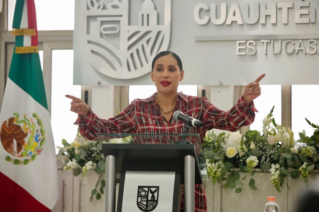 La alcaldesa en Cuauhtémoc, Sandra Cuevas. Foto María Luisa Severiano / Archivo