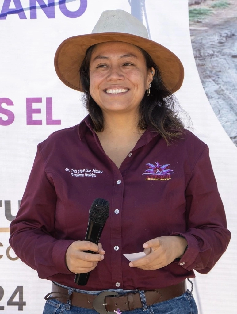 Talía Citlali Cruz Sánchez, presidenta municipal de Atenco. Foto La Jornada 