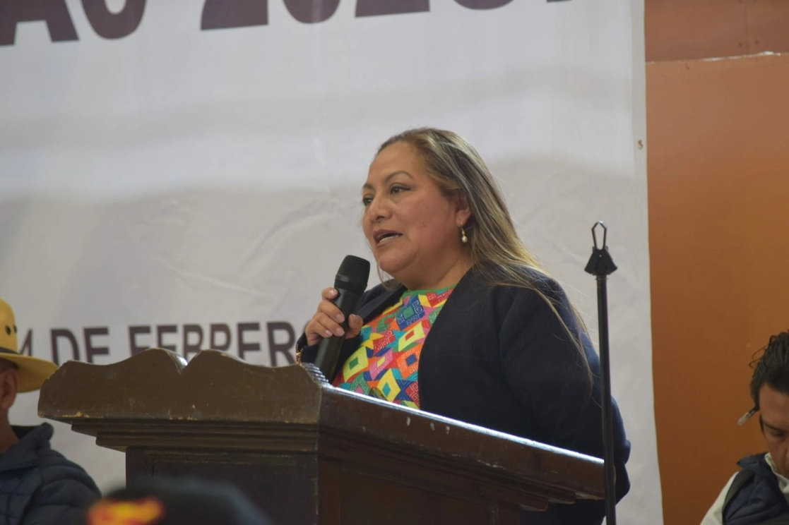 La alcaldesa de Teopisca, Chiapas, Josefa María Sánchez Pérez. Foto tomada de facebook.com/AyuntamientoTeopisca / Archivo