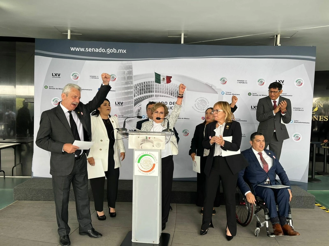 En conferencia de prensa acompañada por los diputados locales, destacaron “el PAN en Tamaulipas no puede asimilar que no nos quedaremos callados". Foto cortesía