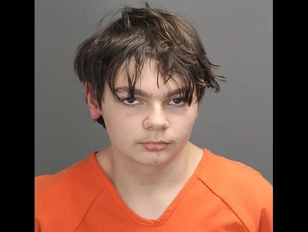 Ethan Crumbley es procesado como mayor de edad por asesinar a cuatro estudiantes en una escuela de Oxford, en el estado de Michigan. Foto Afp