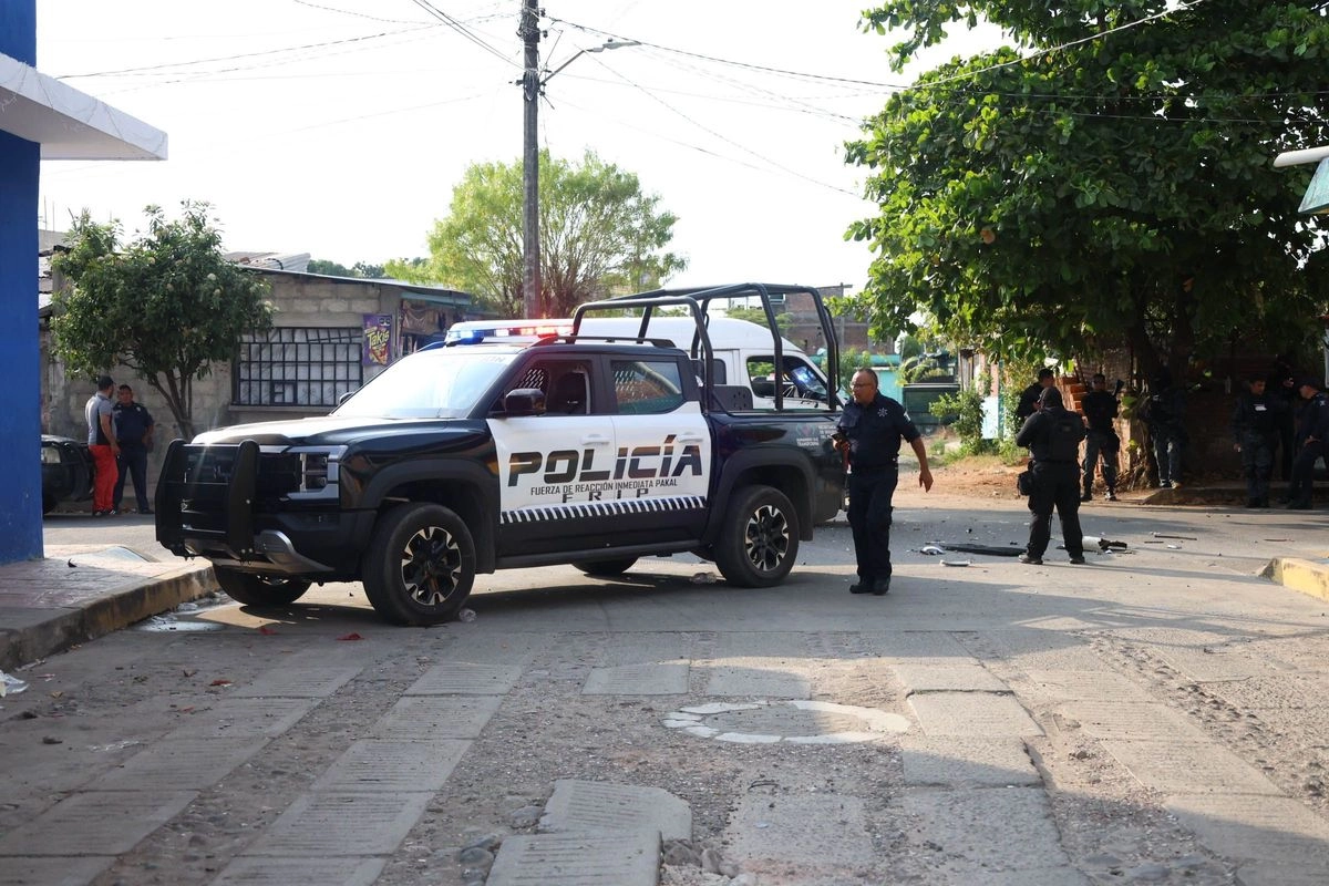 Una patrulla de la Fuerza de Reacción Inmediata Pakal (FRIP) en Chiapas.