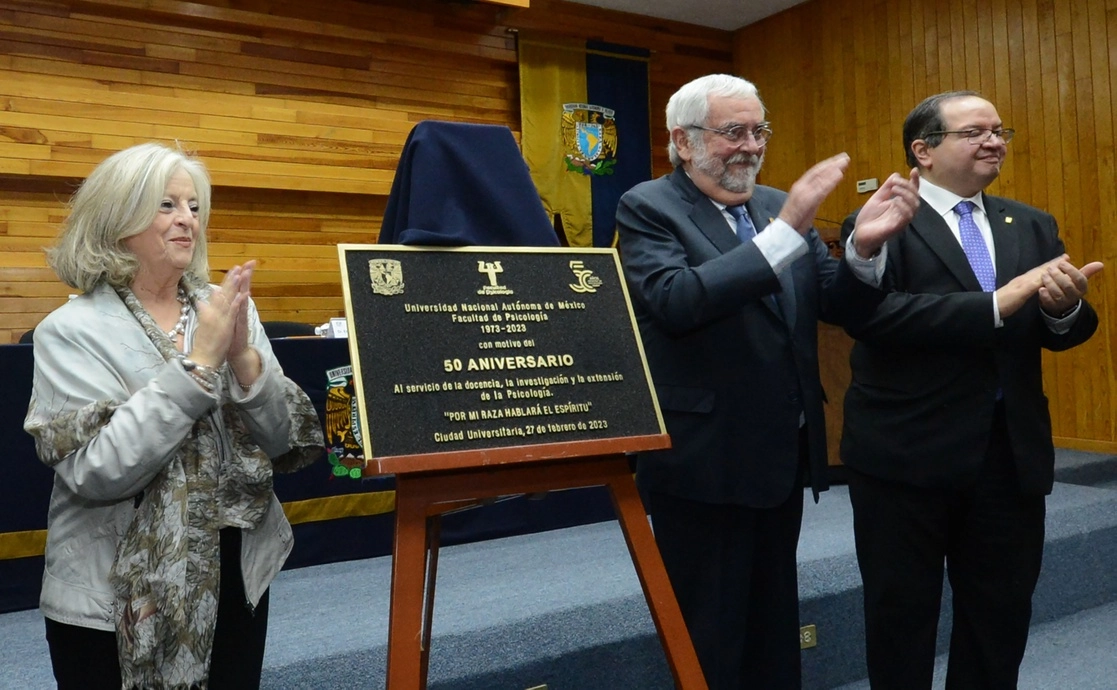Se conmemoró el 50 aniversario de la Facultad de Psicología de la UNAM. Foto DGCS UNAM