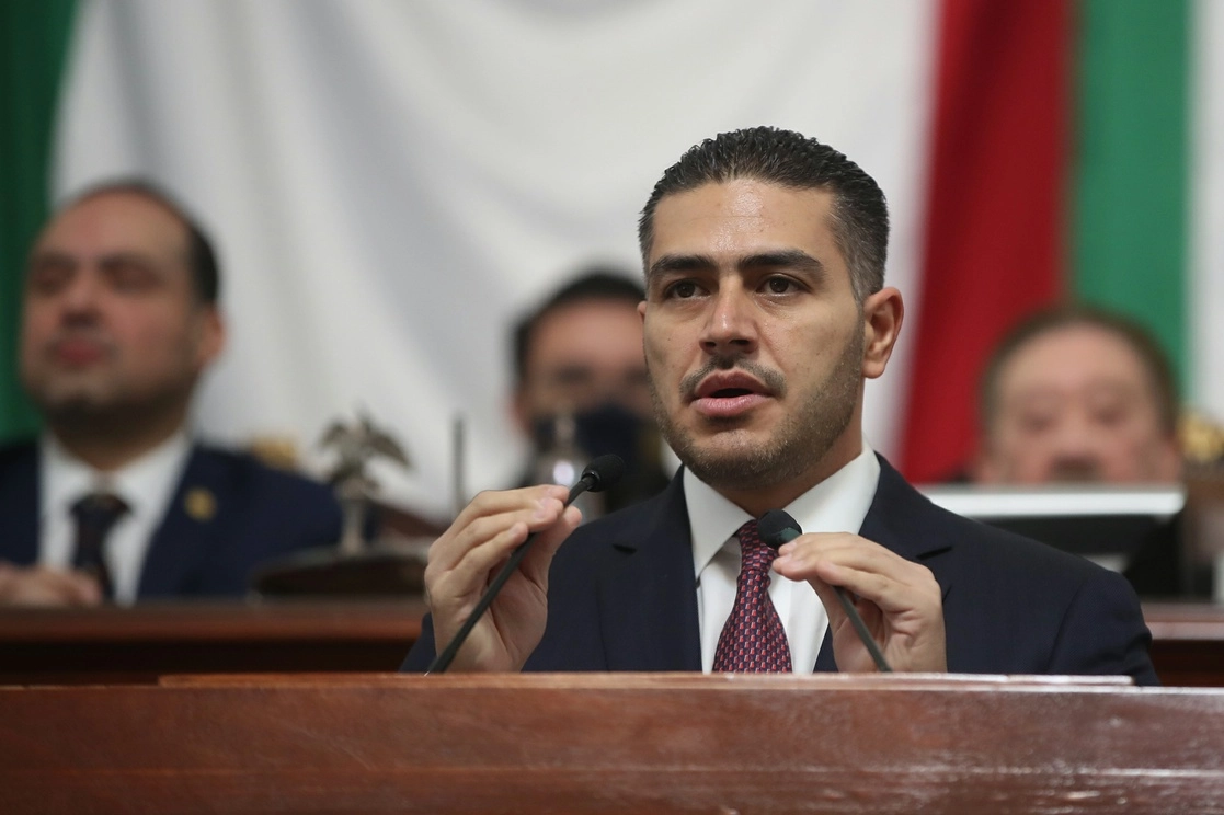 El titular de la Secretaría de Seguridad Ciudadana, Omar Hamid García Harfuch, compareció ante el pleno del Congreso de la Ciudad de México. Foto José Antonio López