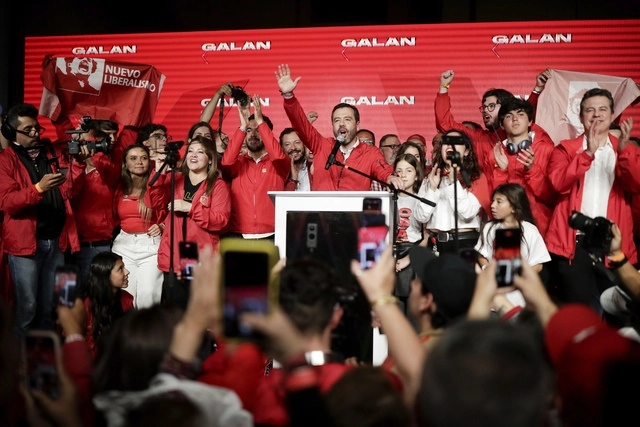 El candidato Carlos Fernando Galán a la alcaldía de Bogotá, obtuvo mas del 50% de los votos. Foto Ap