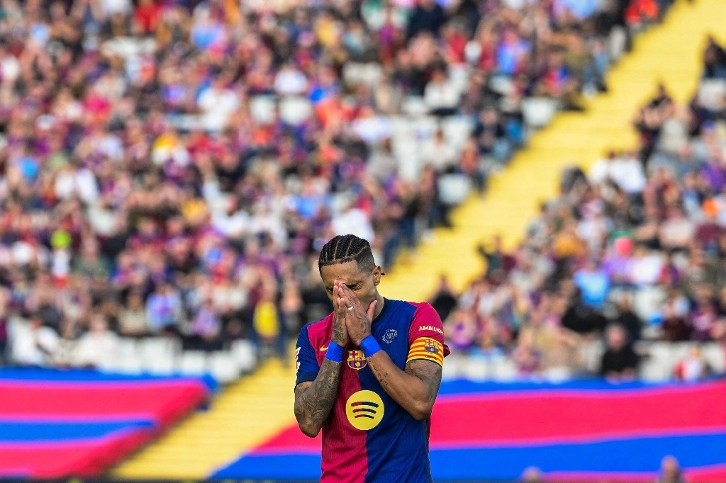 Con la derrota ante Las Palmas, el Barcelona hila tres partidos sin victoria en La Liga. Foto Afp 
