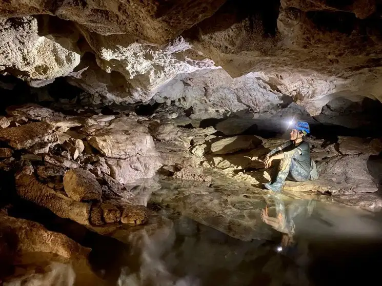 La cueva revela restos del Pleistoceno. Foto cortesía Círculo Espeleológico del Mayab
