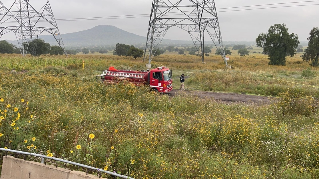 La fuga se registró en el ducto de Pemex Tuxpan-Azcapotzalco, a la altura de la comunidad de San Agustín, del municipio mexiquense de Acolman, el 20 de septiembre de 2021. Foto La Jornada