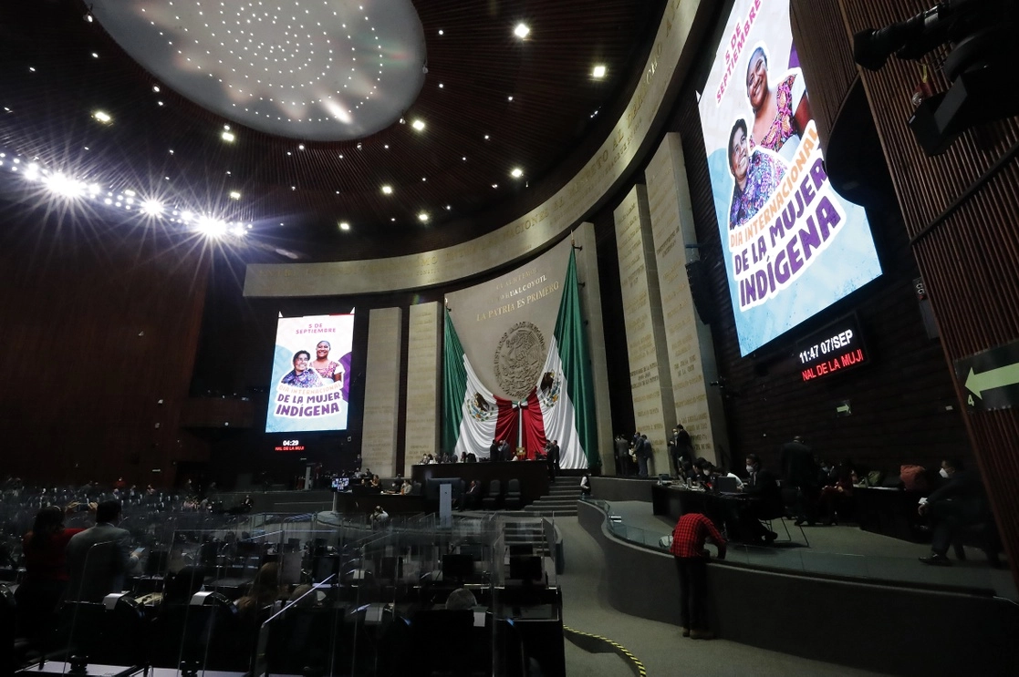 Sala de sesiones de la Cámara de Diputados este 07 de septiembre de 2021. Foto Cámara de Diputados