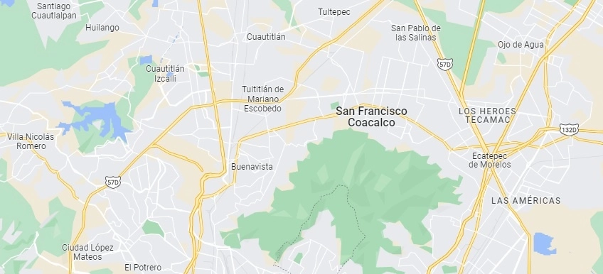 El desalojo de familias y la demolición de viviendas inició a las 06:00 horas del jueves 13 de abril en la colonia Ejido Fimesa II en Tultitlán, Edomex. Foto Tomada de Google Maps