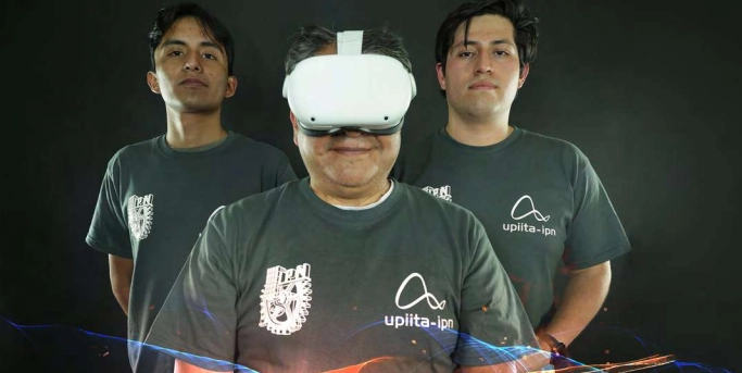 El primer módulo de capacitación consiste en que los usuarios aprendan a interactuar con los elementos y comandos de cada uno de los extintores dentro de un entorno virtual. Foto Gaceta Politécnica 