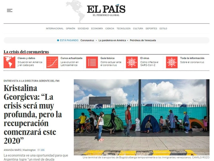La destitución de la directora del periódico coincide además con una arremetida dialéctica de su director fundador, Juan Luis Cebrián, quien criticó con dureza tanto al gobierno de Sánchez como a su principal aliado, Pablo Iglesias, al que define como “un hombre encaramado al populismo y acosado por las contradicciones personales”. Imagen tomada del sitio web elpais.com