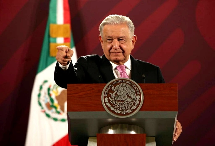El presidente de México Andrés Manuel López Obrador durante su conferencia matutina en Palacio Nacional en la Ciudad de México, el 20 de septiembre de 2023. Foto José Antonio López
