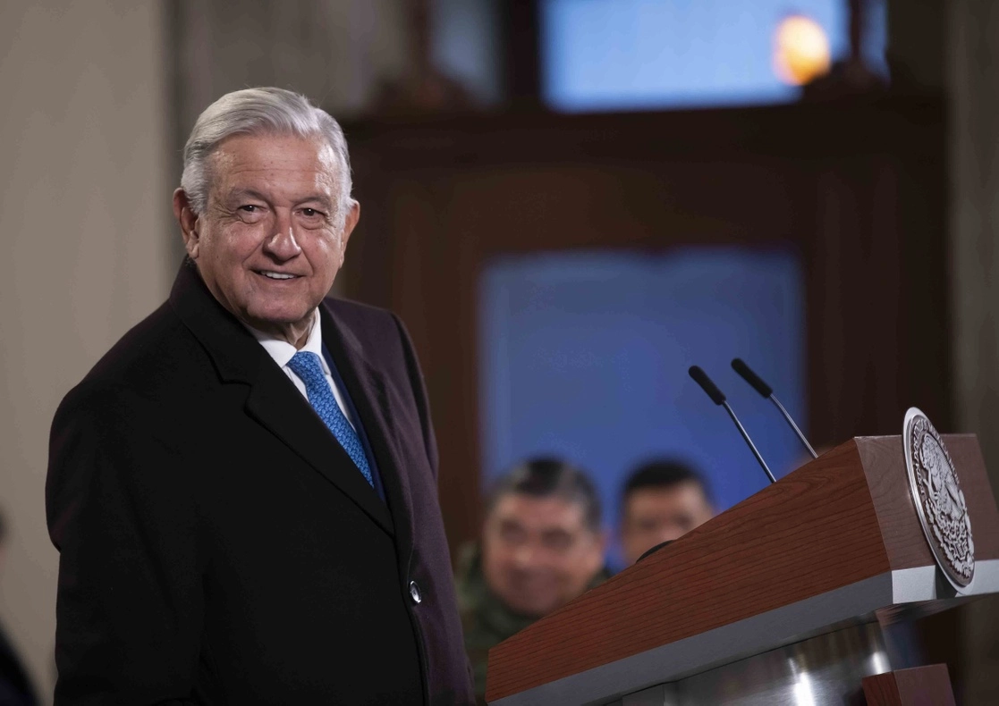 El presidente Andrés Manuel López Obrador afirmó que siguen los trabajos y descartó alguna afectación en el tramo 5 del Tren Maya. Foto cortesía Presidencia
